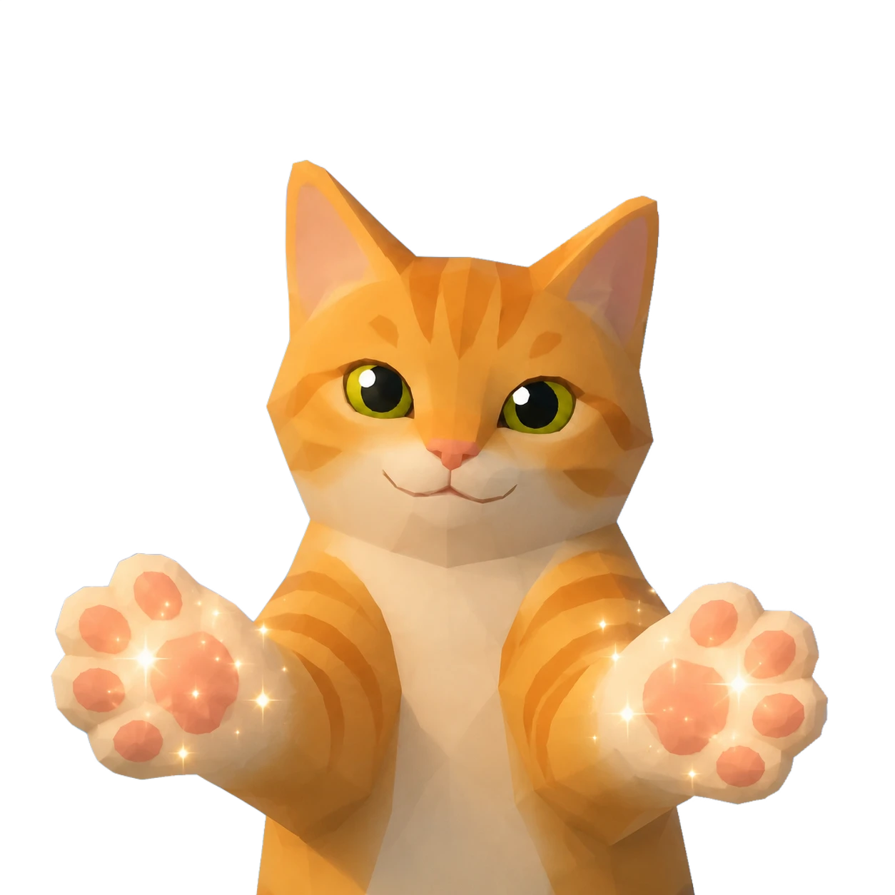 Pawsitive holding both paws out